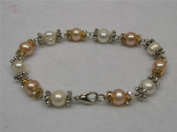 Wholesale freshwater pearls bracelet with silver needles online