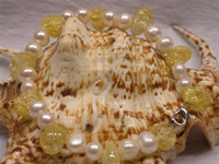 Wholesale 7-8mm white freshwater pearls bracelet