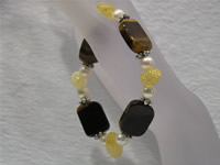 Wholesale 7-8mm white freshwater pearl bracelet in factory price