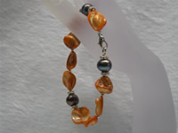 Wholesale 10-11mm black freshwater pearls bracelet online