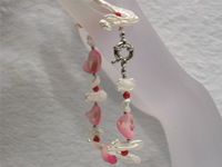 Wholesale 7*20mm white Biwa pearls bracelet online directly