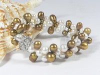 Wholesale 6-7mm side-drilled pearl bracelet online