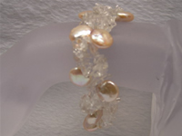Wholesale 11mm pink coin pearl bracelet online