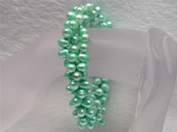 Wholesale 6-7mm greem top-drilled pearl bracelet online