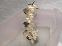 Wholesale 5-6mm white top-drilled pearl bracelet online
