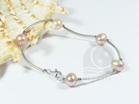 Graceful tin cup 8-9mm pearl bracelet in 7.5 inches wholesale