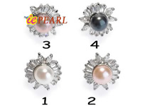 Freshwater pearl studs earrings,different colors for choice