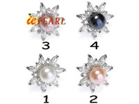 Freshwater pearl earrings,different colors for choice