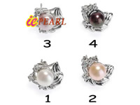 7-7.5mm Freshwater pearl earrings,different colors for choice
