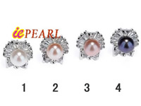 6.5-7mm Freshwater pearl earrings,different colors for choice