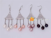 7-7.5mm freshwater pearl ring with 18K GP mounting & zircon bead