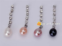 5*7mm freshwater pearl dangling earrings wholesale