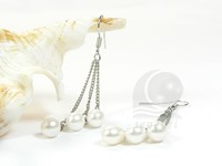 Wholesale 5*7mm freshwater pearl dangling earrings