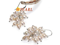 white rice pearl earrings dangling grape wholesale online