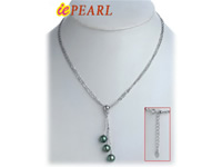 wholesale 925 silver chains with pearl pendants necklace
