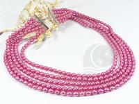 5-6mm wine red color rice freshwater pearl necklace wholesale