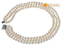 Triple strands freshwater pearl necklaces 7-8mm wholesale