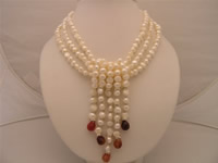 6-7mm smooth-on-both side white pearl necklace wholesale