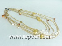 11-12mm coin pearl & blister pearl necklace wholesale online