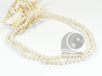Clearance sale 6-7mm button pearl long necklace online