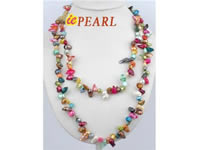 Clearance sale rope colorful blister pearl necklace wholesale