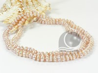 Clearance sale Pink/lavender button pearl long necklace