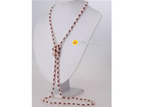 single strand pinkish potato pearls necklace wholesale