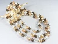 3 colors mixing nugget cultured 10-11mm pearl necklace online