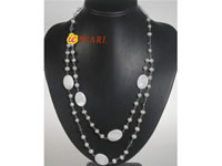 hand wired freshwater pearl necklace, 6-7mm potato pearl