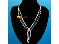 pearl with 10mm amethyst drop necklace wholesale online
