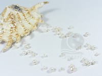 wholesale freshwater pearl illusion floating necklace