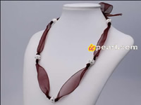 hand knotted coffee ribbon tie necklace wholesale online