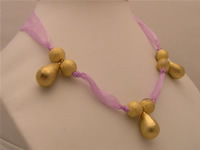 Charming purple ribbon necklace online wholesale