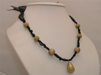 Mystery black ribbon-tie necklace in wholesale price wholesale