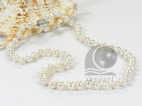 Clearance sale 7-8mm white button pearl necklace online