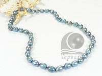 clearance sale peacock blue freshwater pearl necklace online