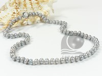 Final sale freshwater lavender button pearl necklace