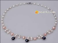 skillfully hand wrapped freshwater pearl necklace wholesale