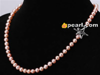 6-7mm nearly round A+ plus quality fine pearl necklace online