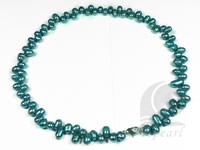blue 6-7mm side-drilled mabe pearl necklace wholesale