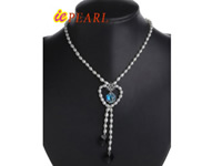 wholesale freshwater pearl heart shape pendant necklace