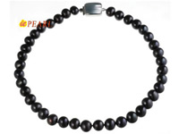 10-11mm black cultured freshwater pearl necklace wholesale