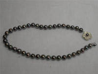 10-11mm black cultured freshwater pearl necklace wholesale
