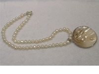 6-7mm white cultured freshwater pearl necklace in wholesale