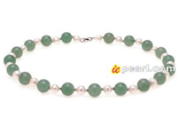7-8mm white round Freshwater pearl necklaces wholesale