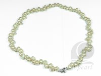 6-7mm pink side-drilled fresh water pearl necklace wholesale