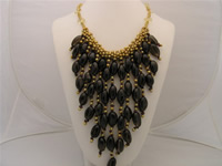 4-5mm champagne pearl necklace with 17 braids wholesale
