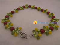 hand knotted vivid freshwater pearl necklace wholesale