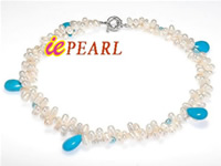 twisted double strands pearl necklace wholesale online