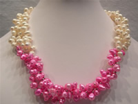 Wholesale 3 twisted strands freshwater pearl necklace online